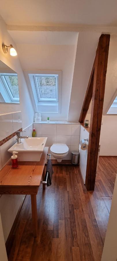 Süße kleine Ferienwohnung Pirna Exterior foto
